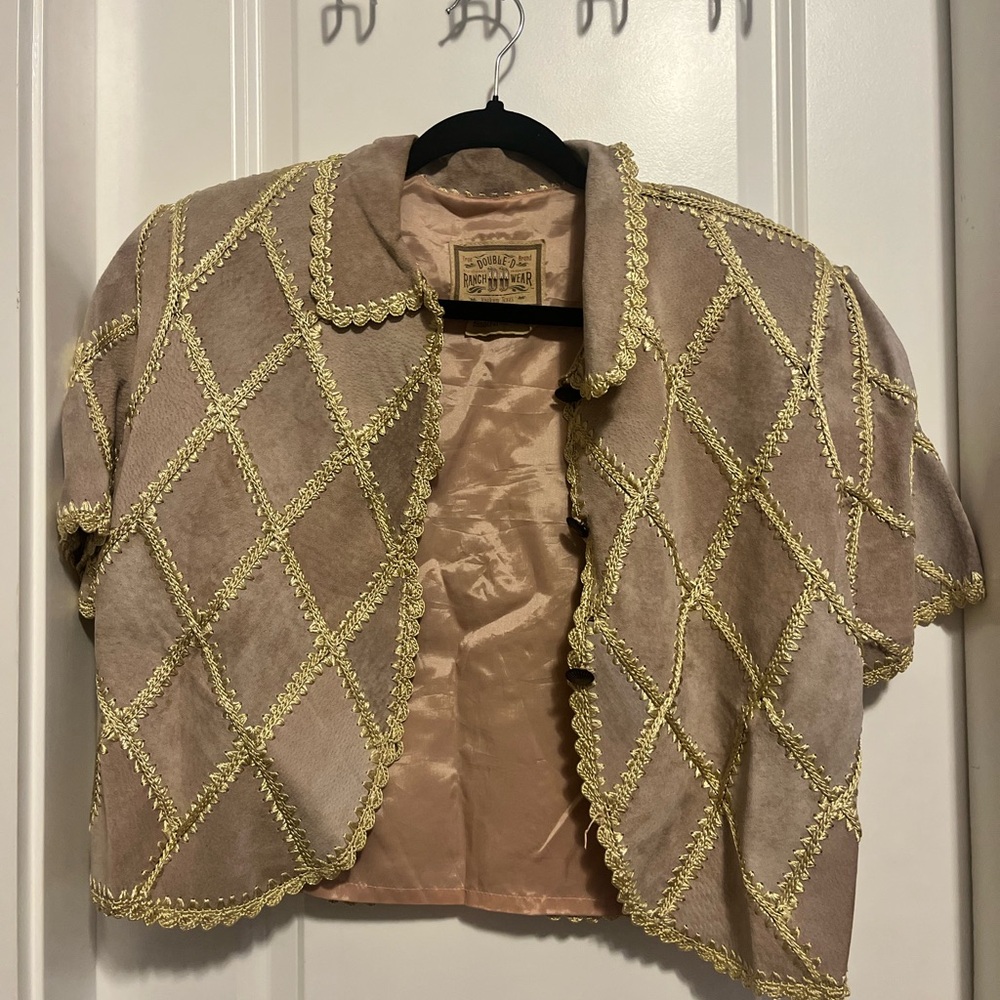Double D Ranch Gold and Tan Women's Blazer